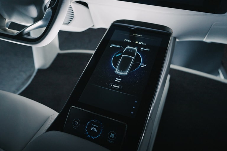 Front center console display1